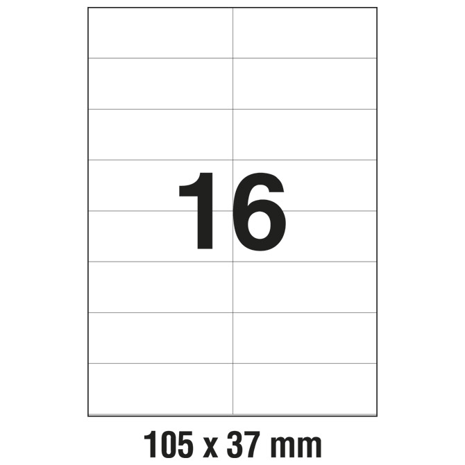 Etikete ILK 105x37mm pk100L Zweckform 3484