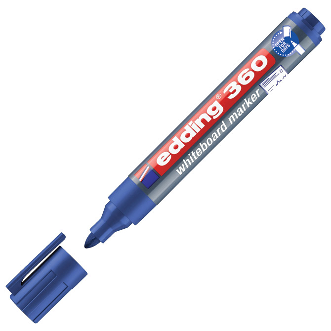 [000000687] Marker za bijelu ploču 1,5-3 mm Edding 360 plavi