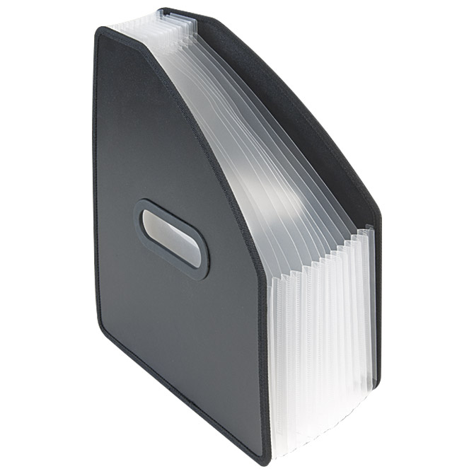Stalak za spise okomit pp s 13 pregrada Brunnen 10-20251 crni