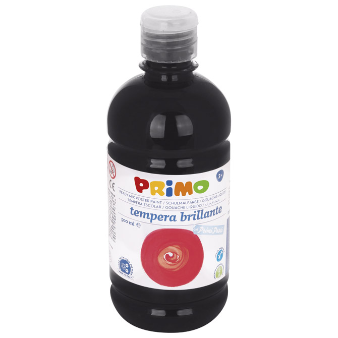 Boja tempera  0,5 litre Primo base 202BR500800 crna