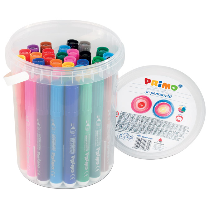 Flomaster školski  36boja (12bojax3komada) u pp kantici Jumbo Primo 622BPJ36N