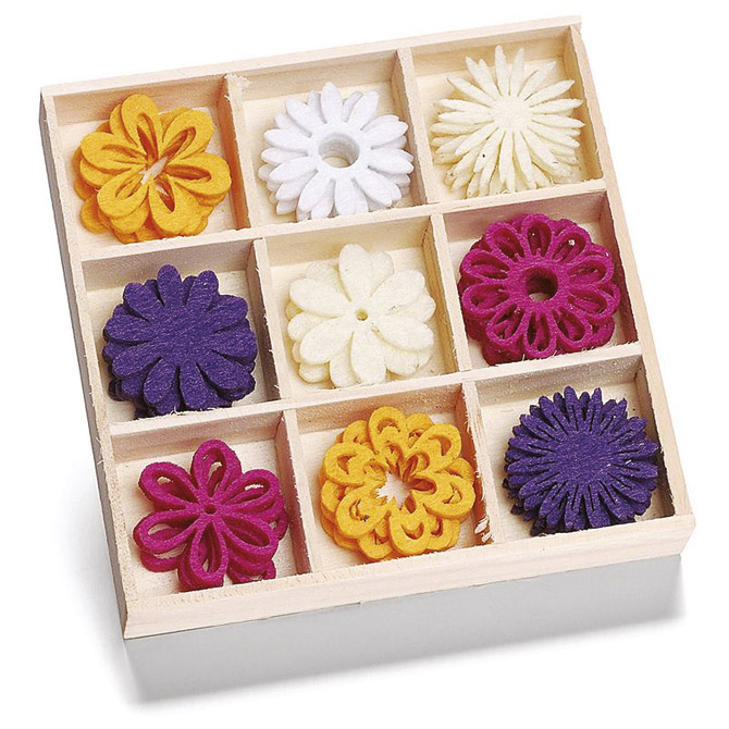 Ukras filc Cvijeće 22 mm pk45 Knorr Prandell 21-8001203!!