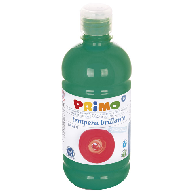 Boja tempera  0,5 litre Primo base 202BR500630 tamnozelena