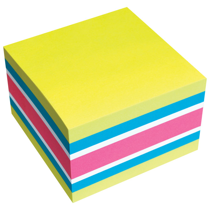 Blok samoljepljiv kocka 75x75 mm 450L Brilliant Global Notes 5654-51 sortirano