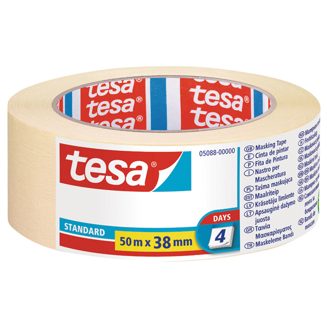Traka ljepljiva krep 38 mm/50m Standard eko Tesa 5088