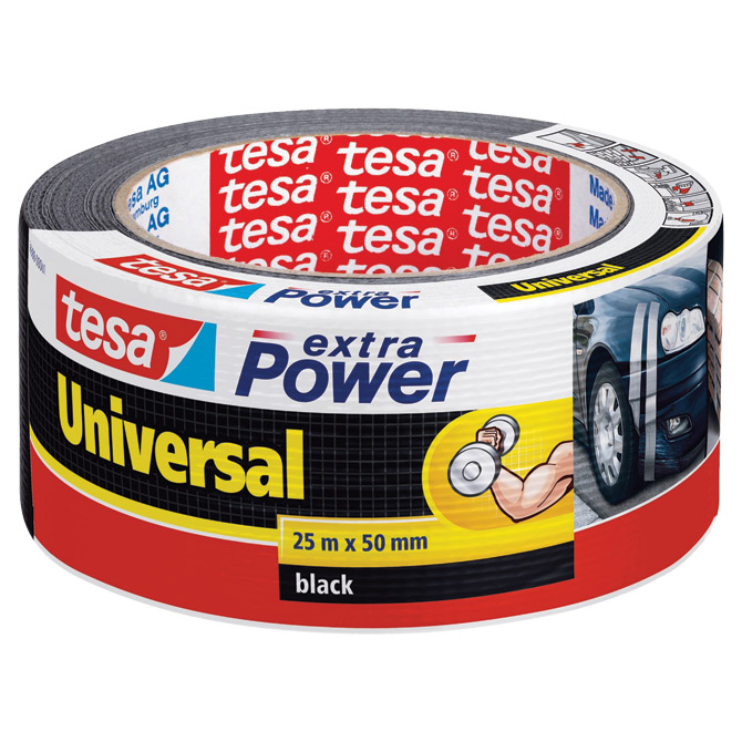 Traka ljepljiva 50mm/25m Extra Power Universal Tesa 56388 crna blister!!