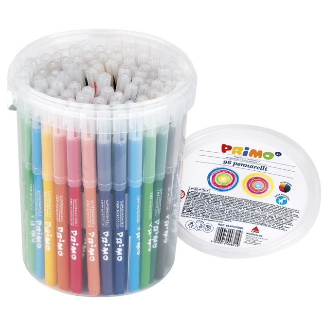 Flomaster školski  96boja (12bojax8kom) u pp kantici Primo 614PEN96B