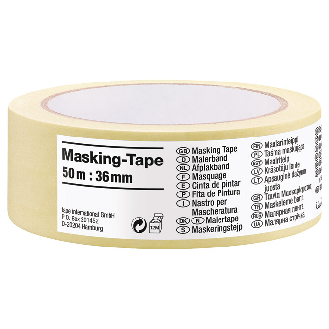 Traka ljepljiva krep 36 mm/50m Universal budget Tesa 8257