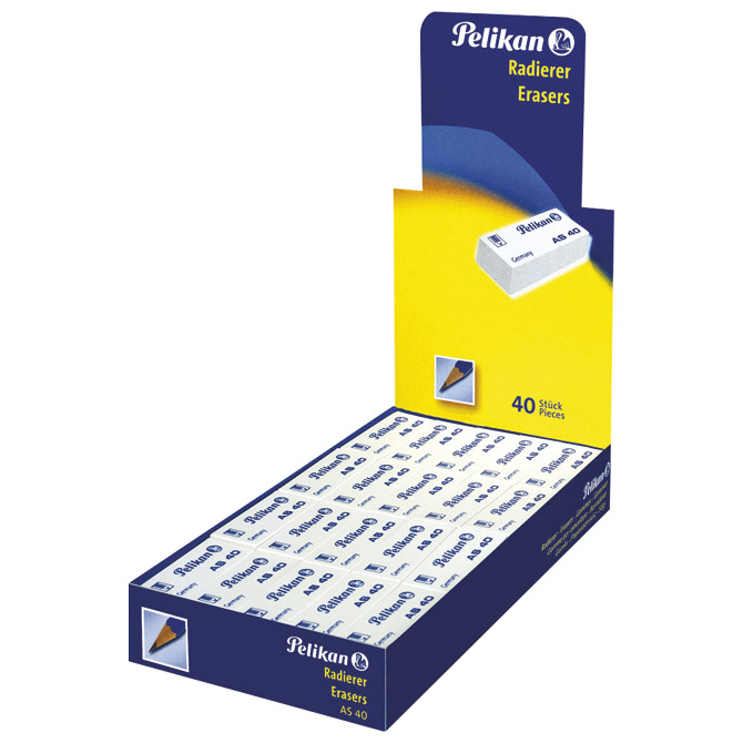 Gumica plastična pk40 AS40 Pelikan 606095 bijela!!