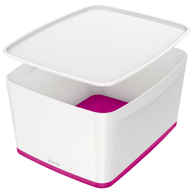 Kutija 318x385x198mm sa poklopcem pvc MyBox Leitz 521610-23 rozo/bijela!!