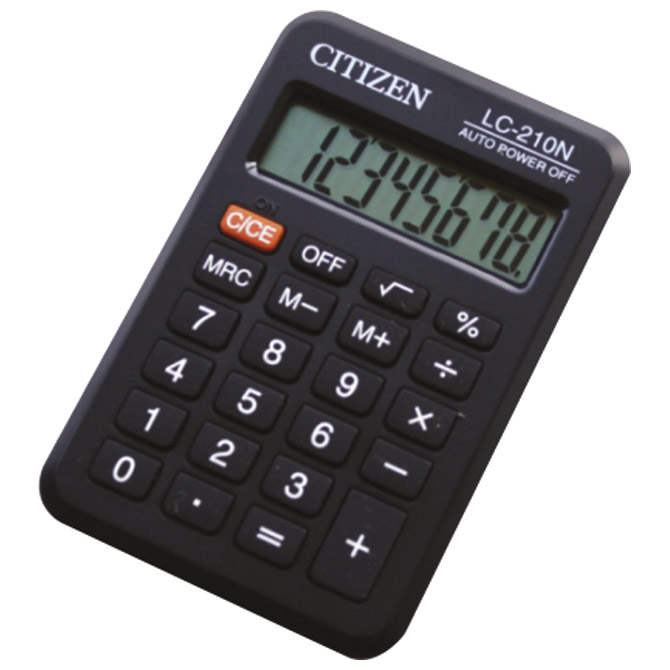 Kalkulator komercijalni  8mjesta Citizen LC-210NR crni!!