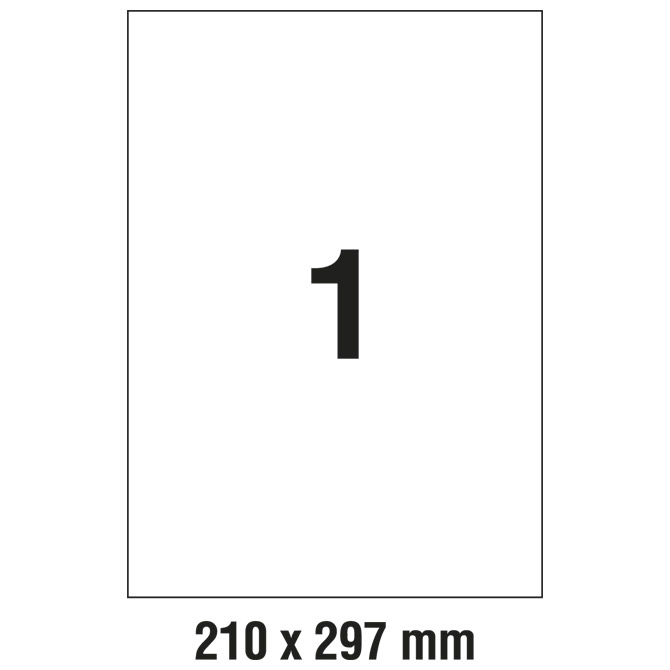 Etikete ILK 210x297 mm pk100L Zweckform 3478