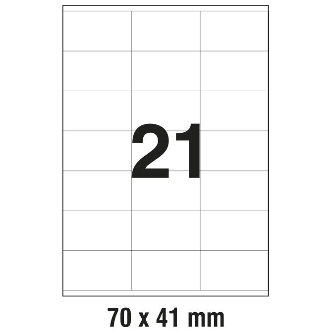 Etikete ILK  70x41 mm pk100L Zweckform 3481