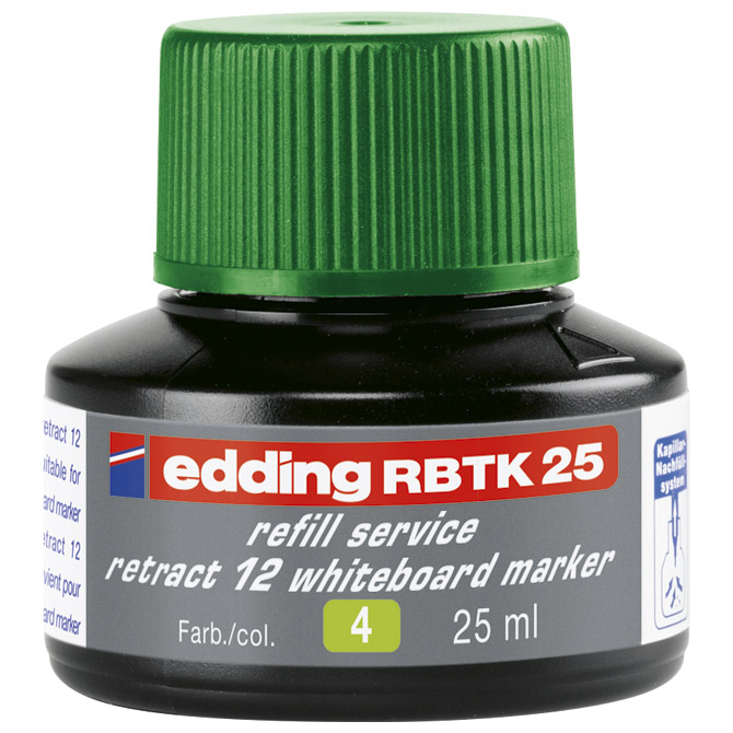Tinta za marker (za bijelu ploču) 25 ml Edding BTK25 zelena