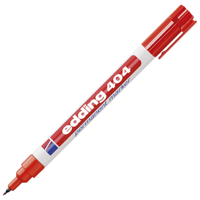 Marker permanentni 0,75 mm Edding 404 crveni