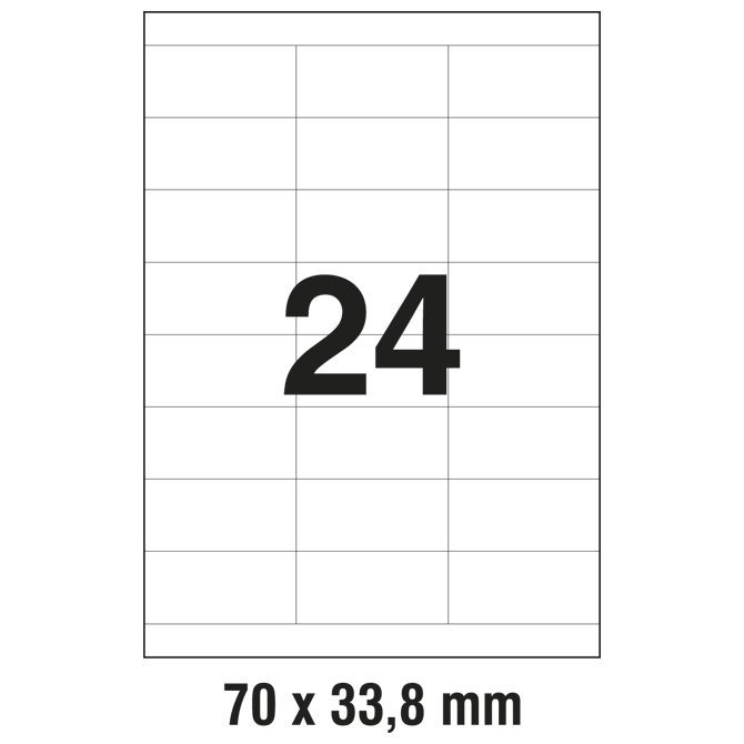 Etikete ILK  70x33,8 mm pk100L Zweckform 3664!!