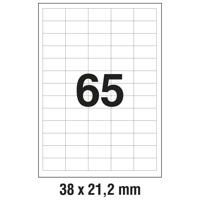Etikete ILK  38x21,2 mm pk100L Zweckform 3666
