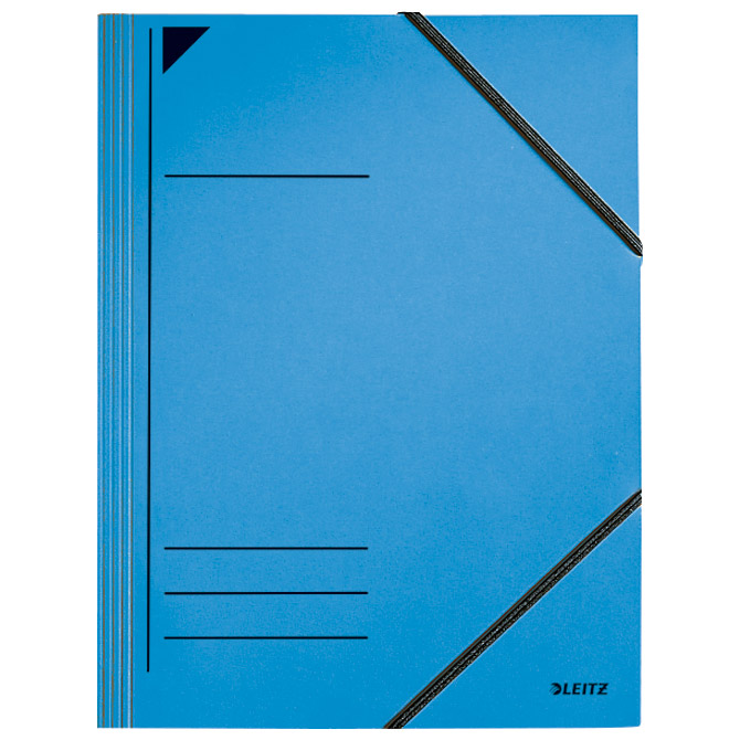 Fascikl klapa s gumicom karton A4 Leitz 39810235 plavi