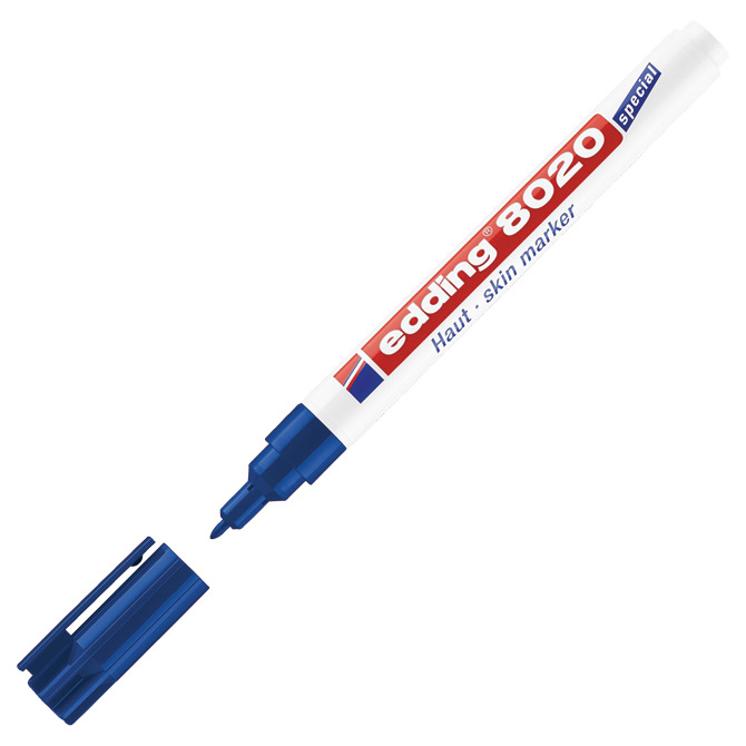 Marker za kožu (medicinski) Edding 8020 plavi