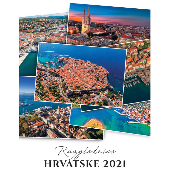 Kalendar "Razglednice Hrvatske 2025" 13 listova spirala