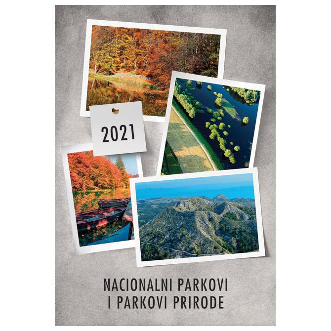 Kalendar "Nacionalni parkovi i Parkovi Prirode 2026" 13 listova, spirala