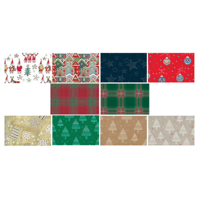 Papir ukrasni rola 70x200cm Raso novogodišnji Rex-Saul Sadoch!!