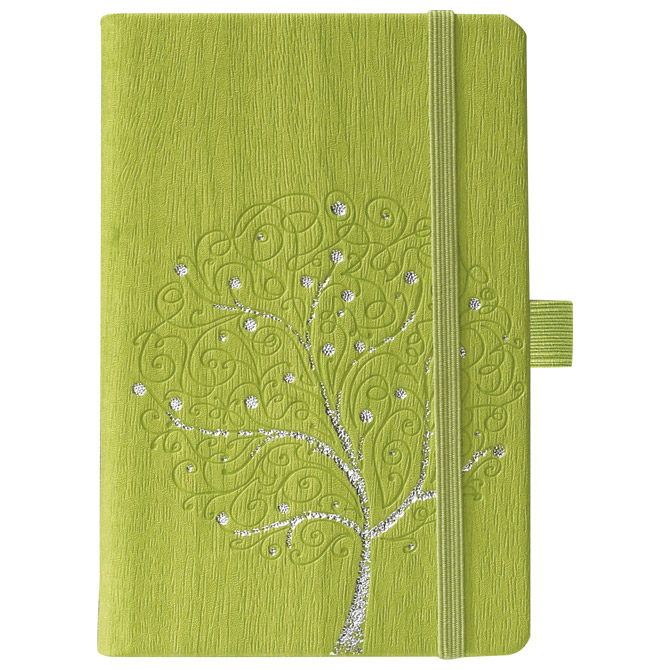 Notes Ivory  9x14cm crte s gumicom Tree N0-365 zeleni!!