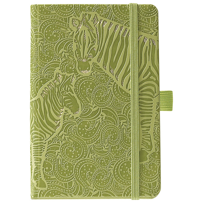Notes Ivory  9x14cm crte s gumicom Zebra 02-828 zeleni!!