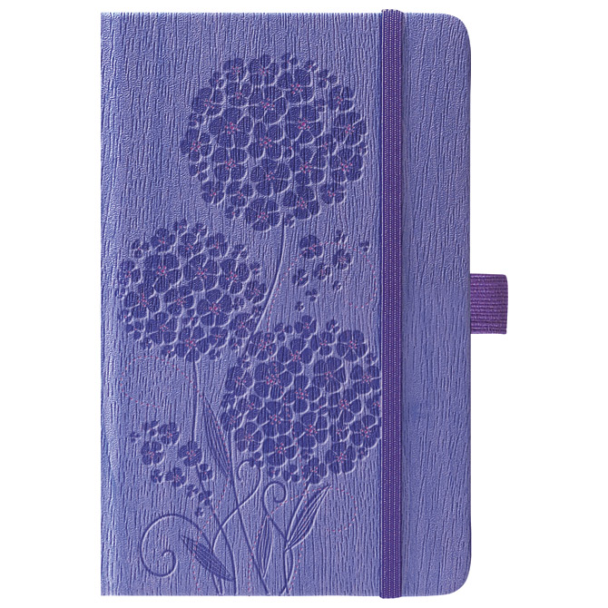 Notes Ivory 13x21cm crte s gumicom Geranium N2-380 ljubičasti!!