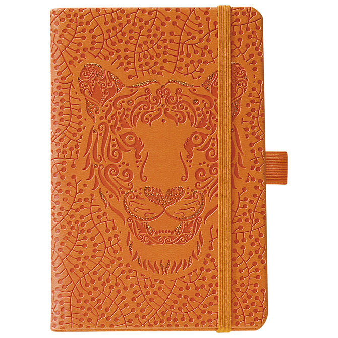 Notes Ivory 13x21cm crte s gumicom Tiger N7-452 narančasti!!