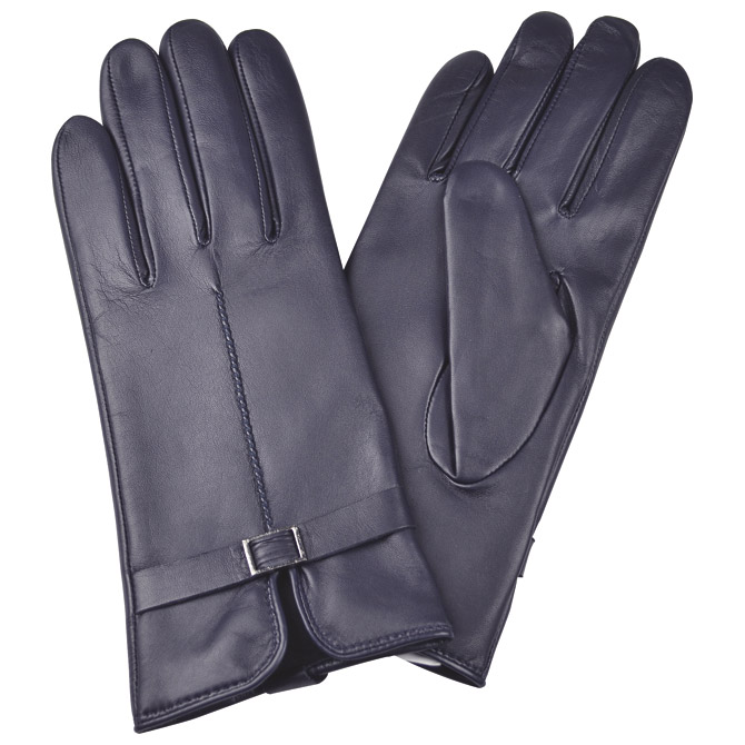 Rukavice kožne ženske Galko 71-0068-R04 tamno plave S!!