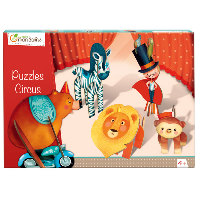 Igračka puzzle trodimenzionalne (cirkus-dječaci) Avenue Mandarine Clairefontaine 42768O!!