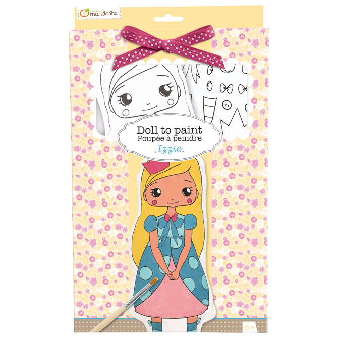 Lutkica za bojanje kartonska Izzie Avenue Mandarine Clairefontaine PP006O!!