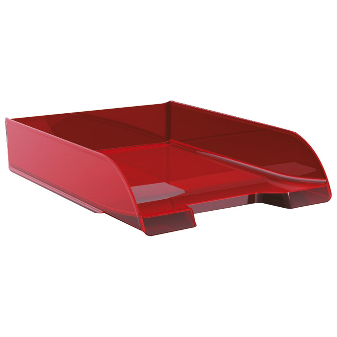 Ladica za spise FORoffice prozirno crvena!!