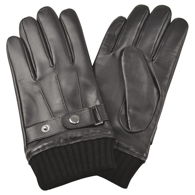 Rukavice kožne muške Galko 71-0070-R01 crne M!!