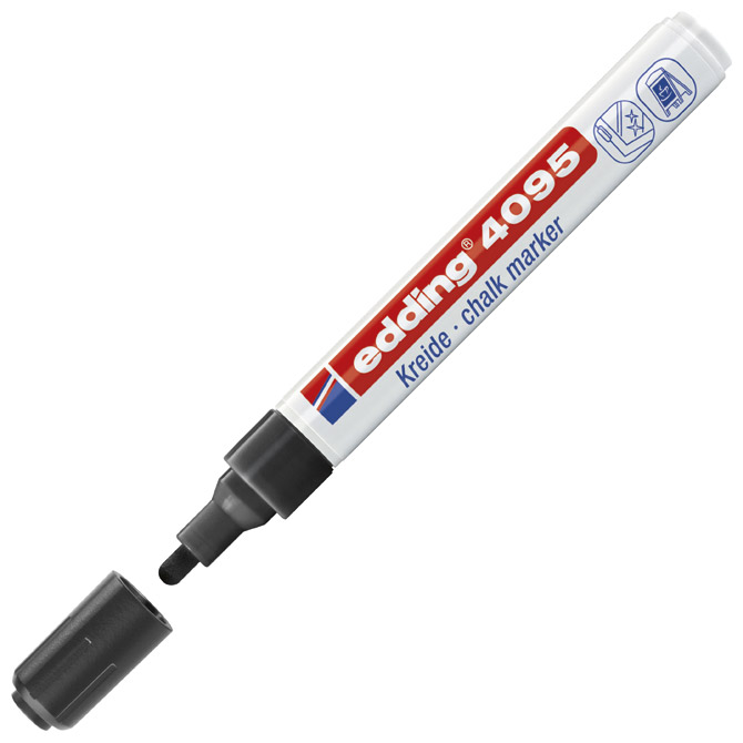 Marker-kreda za staklo 2-3 mm Edding 4095 crni