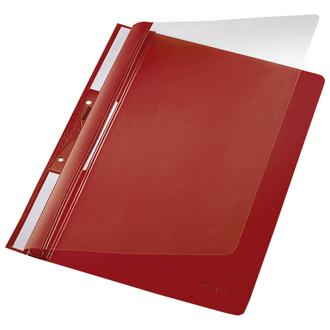 Fascikl mehanika euro s 2rupe pvc A4 Leitz 41900025 crveni