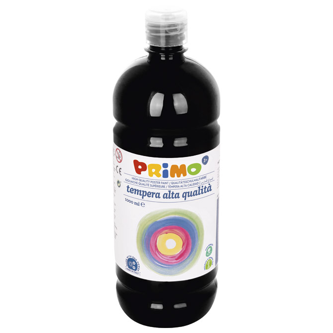 Boja tempera  1litra Primo 203TL1000800 crna