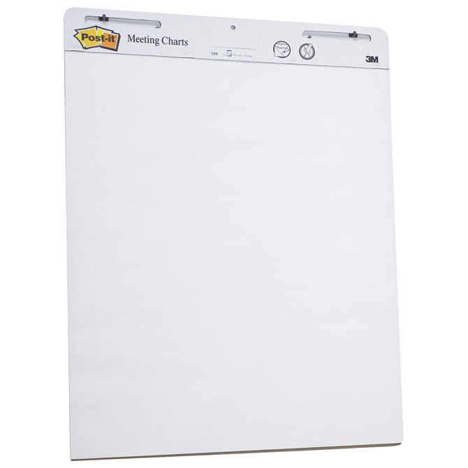 Blok-Flipchart 63,5x76,2 cm 30L pk2 Post-it 3M.559