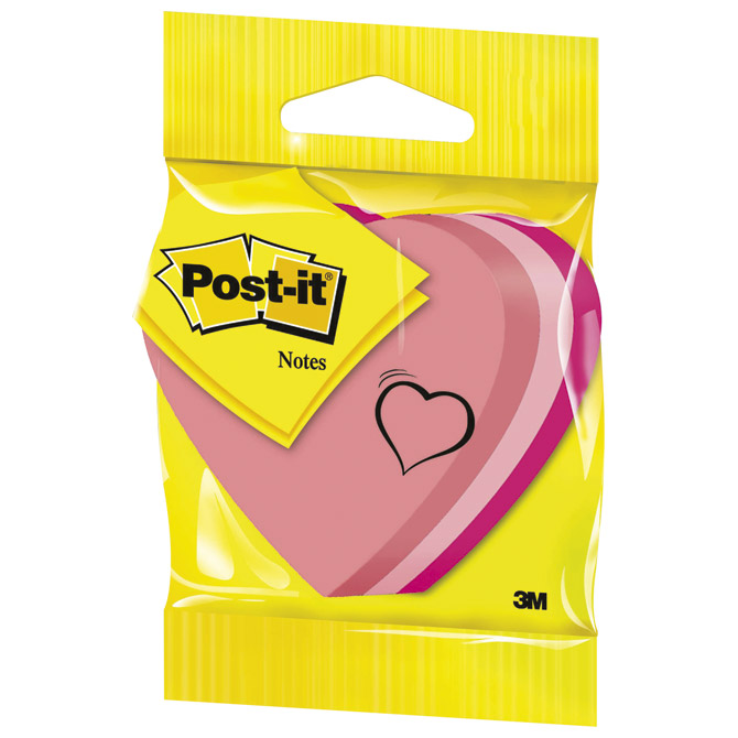 Blok samoljepljiv oblik Srce 225L Post-it 3M.2007H blister!!