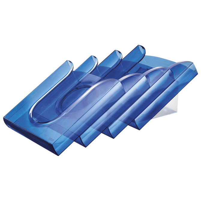 Set ladica za spise (prospekte) sa adapterom Presenter Leitz 54000134 prozirno plavi!!