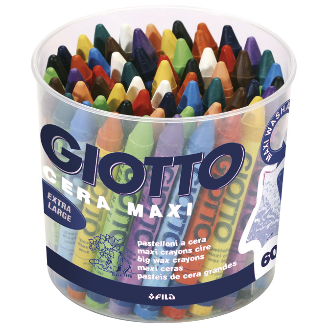 Boje voštane 60boja pvc kutija Giotto Cera Maxi Fila 5192!!