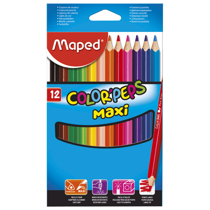 Boje drvene  12boja Jumbo Maped 834010!!