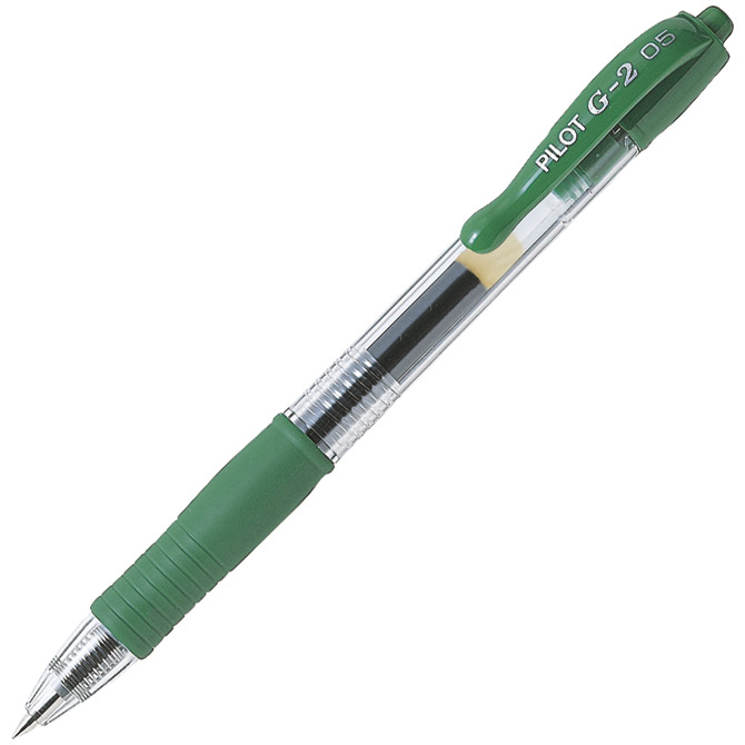 Roler gel grip 0,5 mm G2 plus Begreen Pilot BL-G2-PLS5-G zeleni