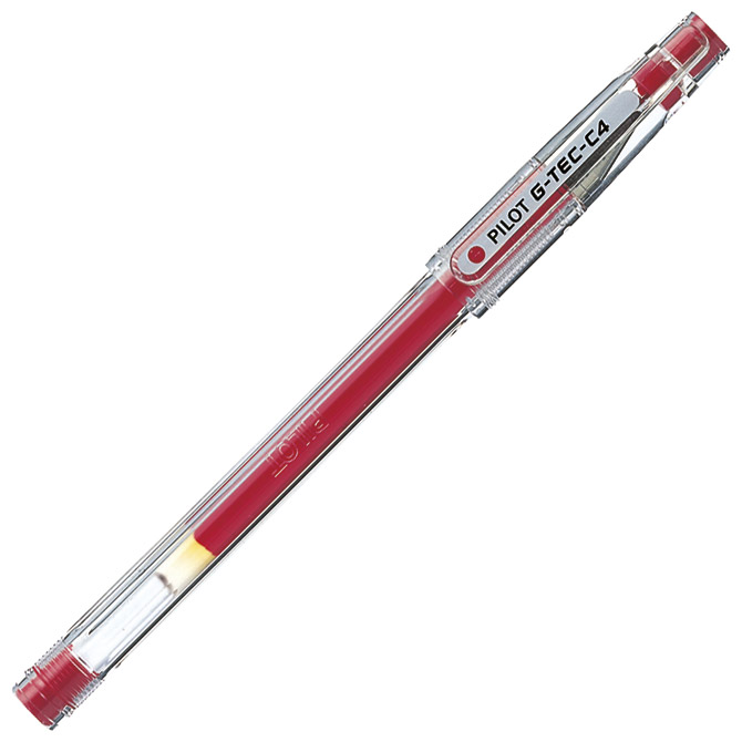 Roler gel 0,4 mm G-TEC-C4 Pilot BL-GC4-R crveni