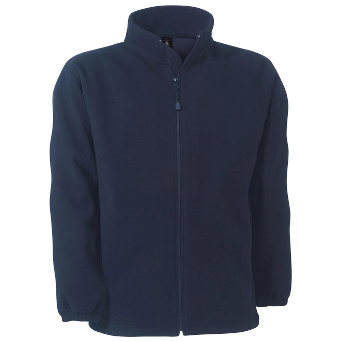 Jakna zip-microflis B&C Windprotek 320g tamno plava M!!