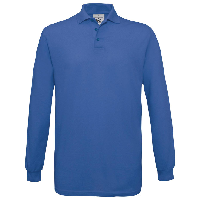 Majica dugi rukavi B&C Safran Polo LSL 180g zagrebačko plava M!!