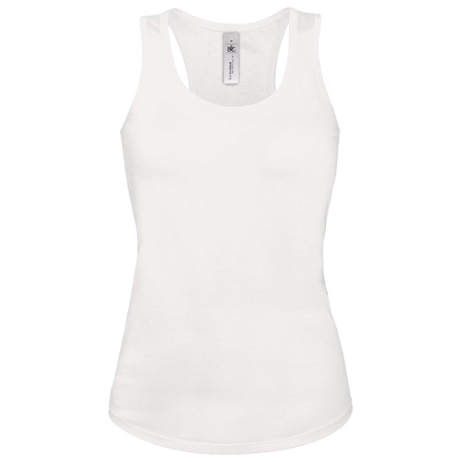 Majica bez rukava ženska B&C Patti Classic 120g bijela XL!!
