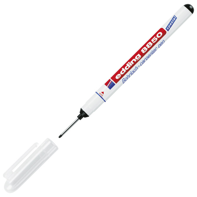 Marker tesarski 0,7-1 mm Edding 8850 crni blister