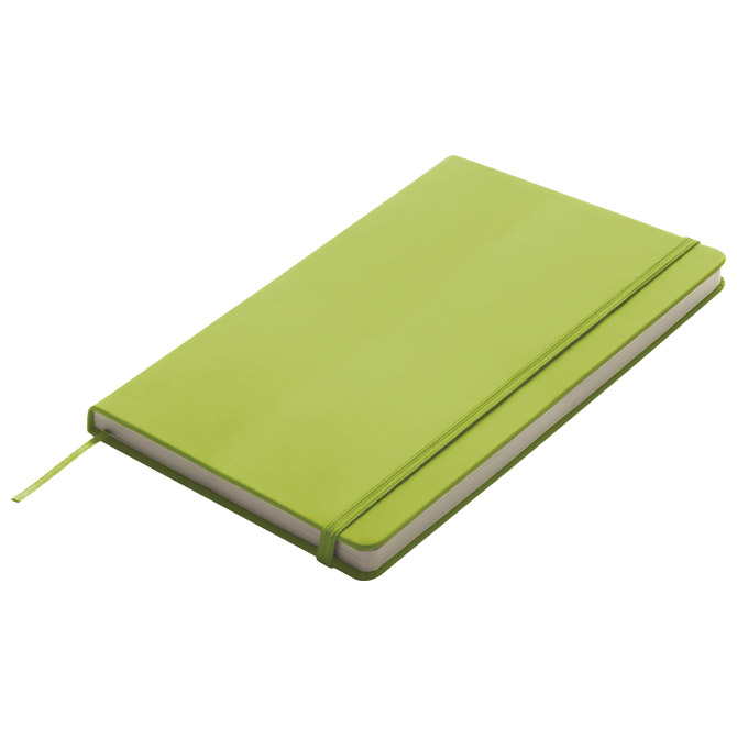 Notes 13x21 cm čisti 80L s gumicom Kiel svijetlozeleni